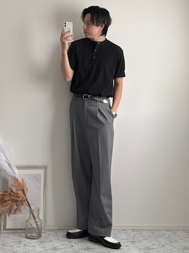 「アイテム（アクセサリー）」を使った、YUHEIさん（メンズ・178cm）の夏コーディネート