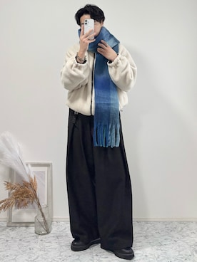 「アイテム（ジャケット/アウター）」を使った、YUHEIさん（メンズ・178cm）の冬コーディネート