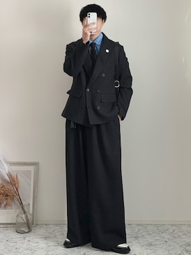 「アイテム（フォーマルスーツ/小物）」を使った、YUHEIさん（メンズ・178cm）の春コーディネート