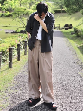 「アイテム（タンクトップ）」を使った、YUHEIさん（メンズ・178cm）の夏コーディネート