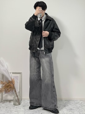 YUHEIさん（骨格ナチュラル・メンズ・178cm）の冬コーディネート