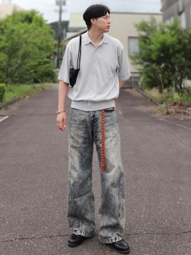 「アイテム（ブレスレット）」を使った、YUHEIさん（メンズ・178cm・20代）の夏コーディネート