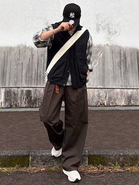 「INTER FACTORY（インターファクトリー）のアイテム（アクセサリー）」を使った、YUHEIさん（メンズ・178cm）の春コーディネート