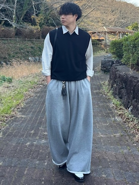 「アイテム（キーホルダー）」を使った、YUHEIさん（メンズ・178cm）の春コーディネート