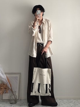 「UNIQLO（ユニクロ）のアイテム（サングラス）」を使った、YUHEIさん（メンズ・178cm）の秋コーディネート