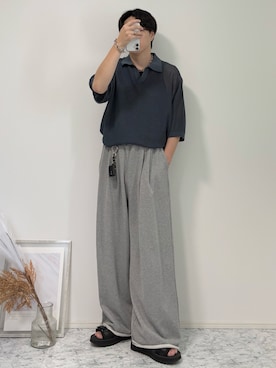 「アイテム（ネックレス）」を使った、YUHEIさん（メンズ・178cm）の夏コーディネート