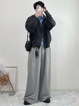 「アイテム（キーホルダー）」を使った、YUHEIさん（メンズ・178cm）の秋コーディネート