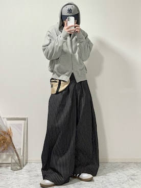 「アイテム（パーカー）」を使った、YUHEIさん（メンズ・178cm）の冬コーディネート