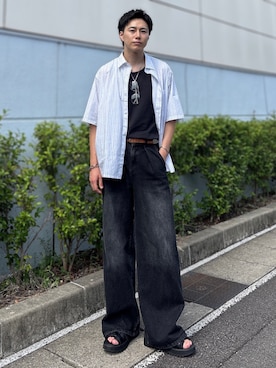 「アイテム（ブレスレット）」を使った、YUHEIさん（メンズ・178cm）の秋コーディネート