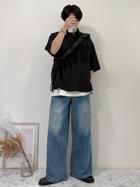 「アイテム（タンクトップ）」を使った、YUHEIさん（メンズ・178cm・20代）の夏コーディネート