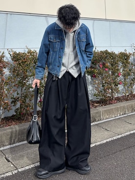 「soerte（ソエルテ）のアイテム」を使った、YUHEIさん（メンズ・178cm）の冬コーディネート