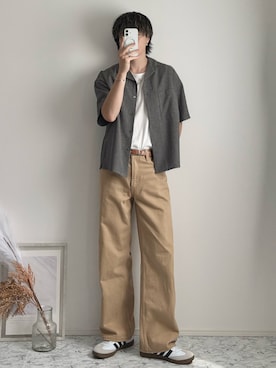 「LUENNA（ルエナ）のアイテム（シャツ/ブラウス）」を使った、YUHEIさん（メンズ・178cm）の夏コーディネート