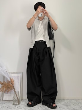 「INTER FACTORY（インターファクトリー）のアイテム」を使った、YUHEIさん（メンズ・178cm）の夏コーディネート