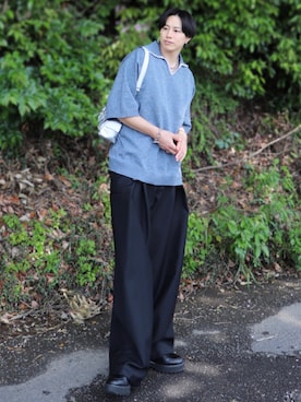 「アイテム（ドレスシューズ）」を使った、YUHEIさん（メンズ・178cm）の夏コーディネート