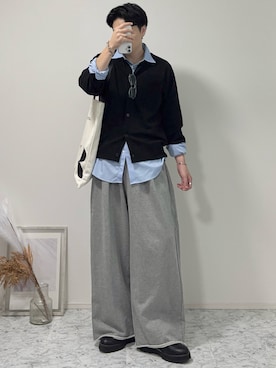 「アイテム（サングラス）」を使った、YUHEIさん（メンズ・178cm）の秋コーディネート