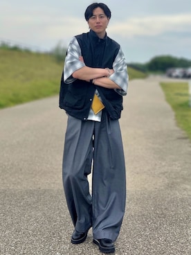 「アイテム（パンツ）」を使った、YUHEIさん（メンズ・178cm・20代）の秋コーディネート