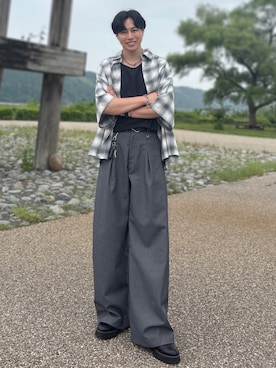 「アイテム（財布/小物）」を使った、YUHEIさん（メンズ・178cm）の秋コーディネート