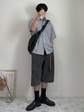「アイテム（バッグ）」を使った、YUHEIさん（メンズ・178cm）の夏コーディネート