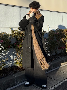 「CALLNE（カルネ）のアイテム」を使った、YUHEIさん（メンズ・178cm）の冬コーディネート