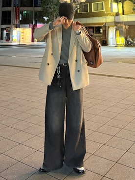 「CALLNE（カルネ）のアイテム」を使った、YUHEIさん（メンズ・178cm）の春コーディネート