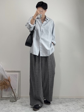 「アイテム（ハンドバッグ）」を使った、YUHEIさん（メンズ・178cm・20代）の秋コーディネート