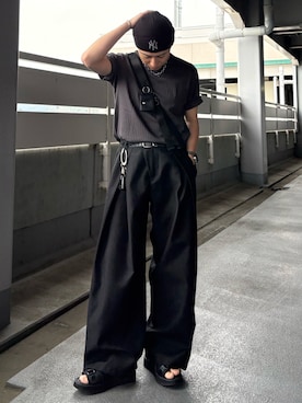 「soerte（ソエルテ）のアイテム」を使った、YUHEIさん（メンズ・178cm）の夏コーディネート