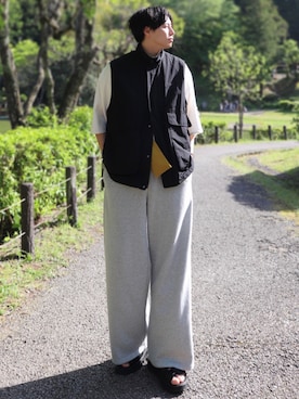 「アイテム（ベスト）」を使った、YUHEIさん（メンズ・178cm・20代）の秋コーディネート