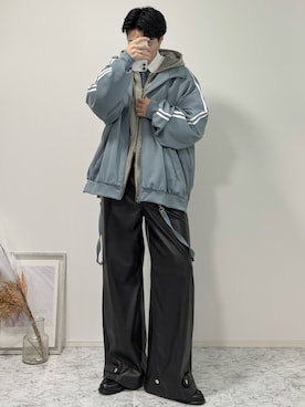 「ADRER（アドラー）のアイテム」を使った、YUHEIさん（メンズ・178cm）の冬コーディネート