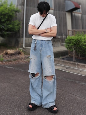 「アイテム（キーホルダー）」を使った、YUHEIさん（メンズ・178cm）の秋コーディネート