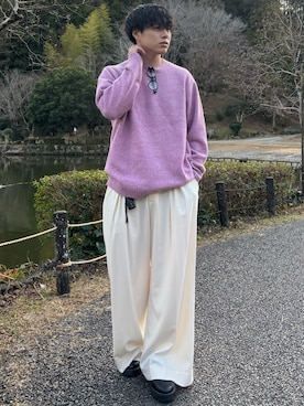 「INTER FACTORY（インターファクトリー）のアイテム」を使った、YUHEIさん（メンズ・178cm）の春コーディネート