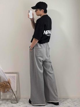 「アイテム（スウェットパンツ）」を使った、YUHEIさん（メンズ・178cm・20代）の夏コーディネート
