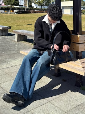 「CALLNE（カルネ）のアイテム」を使った、YUHEIさん（メンズ・178cm）の春コーディネート