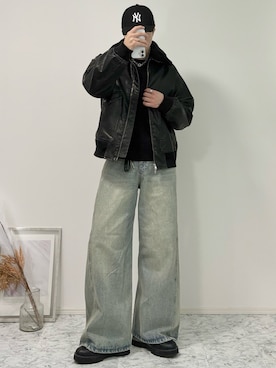 YUHEIさん（骨格ナチュラル・メンズ・178cm）の冬コーディネート