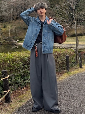 「INTER FACTORY（インターファクトリー）のアイテム（アクセサリー）」を使った、YUHEIさん（メンズ・178cm）の春コーディネート