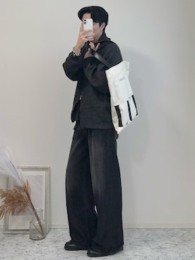 「アイテム（ブレスレット）」を使った、YUHEIさん（メンズ・178cm・20代）の秋コーディネート