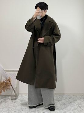 SMOOTH MELANGE WRAP COATを使った人気ファッションコーディネート - WEAR