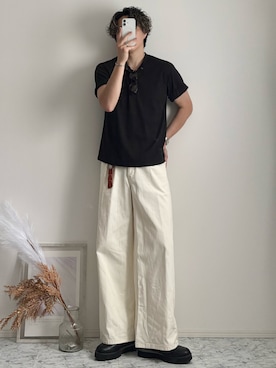 「LIDNM（リドム）のアイテム」を使った、YUHEIさん（メンズ・178cm）の夏コーディネート