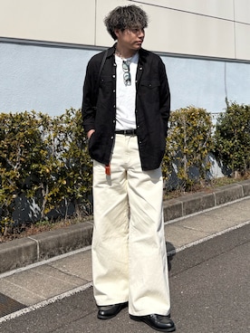 「INTER FACTORY（インターファクトリー）のアイテム」を使った、YUHEIさん（メンズ・178cm）の春コーディネート