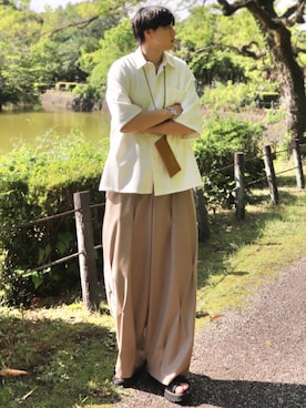 「アイテム（ブレスレット）」を使った、YUHEIさん（メンズ・178cm・20代）の夏コーディネート