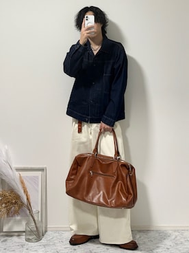 「CALLNE（カルネ）のアイテム」を使った、YUHEIさん（メンズ・178cm）の秋コーディネート