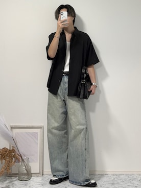 「LURAKU（ルラク）のアイテム（ネックレス）」を使った、YUHEIさん（メンズ・178cm）の夏コーディネート