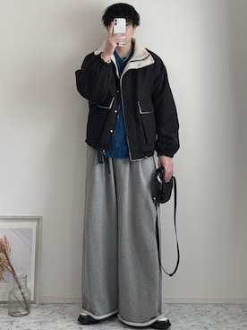 「INTER FACTORY（インターファクトリー）のアイテム」を使った、YUHEIさん（メンズ・178cm）の冬コーディネート