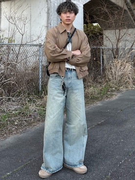 「モカシン」｜YUHEIさん（メンズ・178cm）の春コーディネート