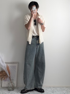 「GLOBAL WORK（グローバルワーク）のアイテム」を使った、YUHEIさん（メンズ・178cm）の夏コーディネート