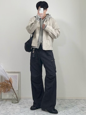 「INTER FACTORY（インターファクトリー）のアイテム」を使った、YUHEIさん（メンズ・178cm）の冬コーディネート