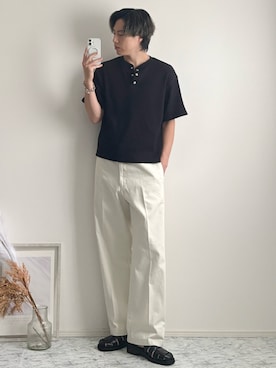 「GU（ジーユー）のアイテム」を使った、YUHEIさん（メンズ・178cm）の夏コーディネート