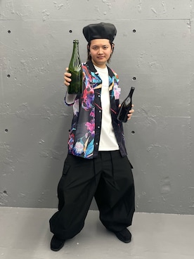「A4A（エーフォーエー）のアイテム」を使った、Jesusさん（メンズ・171cm）の夏コーディネート