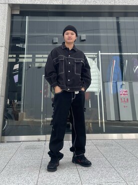 「DANKE SCHON（ダンケシェーン）のアイテム（その他アウター）」を使った、Jesusさん（メンズ・171cm）の冬コーディネート