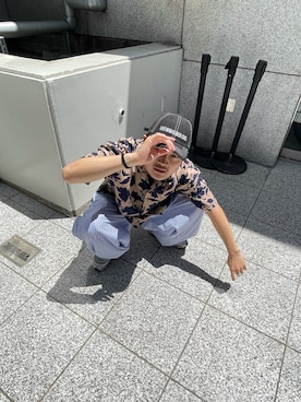 「DANKE SCHON（ダンケシェーン）のアイテム（トップス）」を使った、Jesusさん（メンズ・171cm）の夏コーディネート