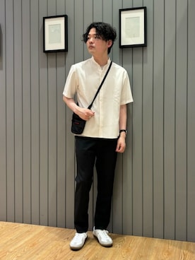 「BRIEFING（ブリーフィング）のアイテム」を使った、Shohei Okuyamaさん（メンズ・177cm）の夏コーディネート